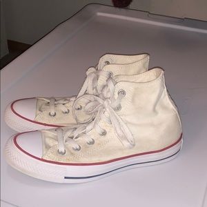 Women’s Converse White Hi Tops Size 7.5
